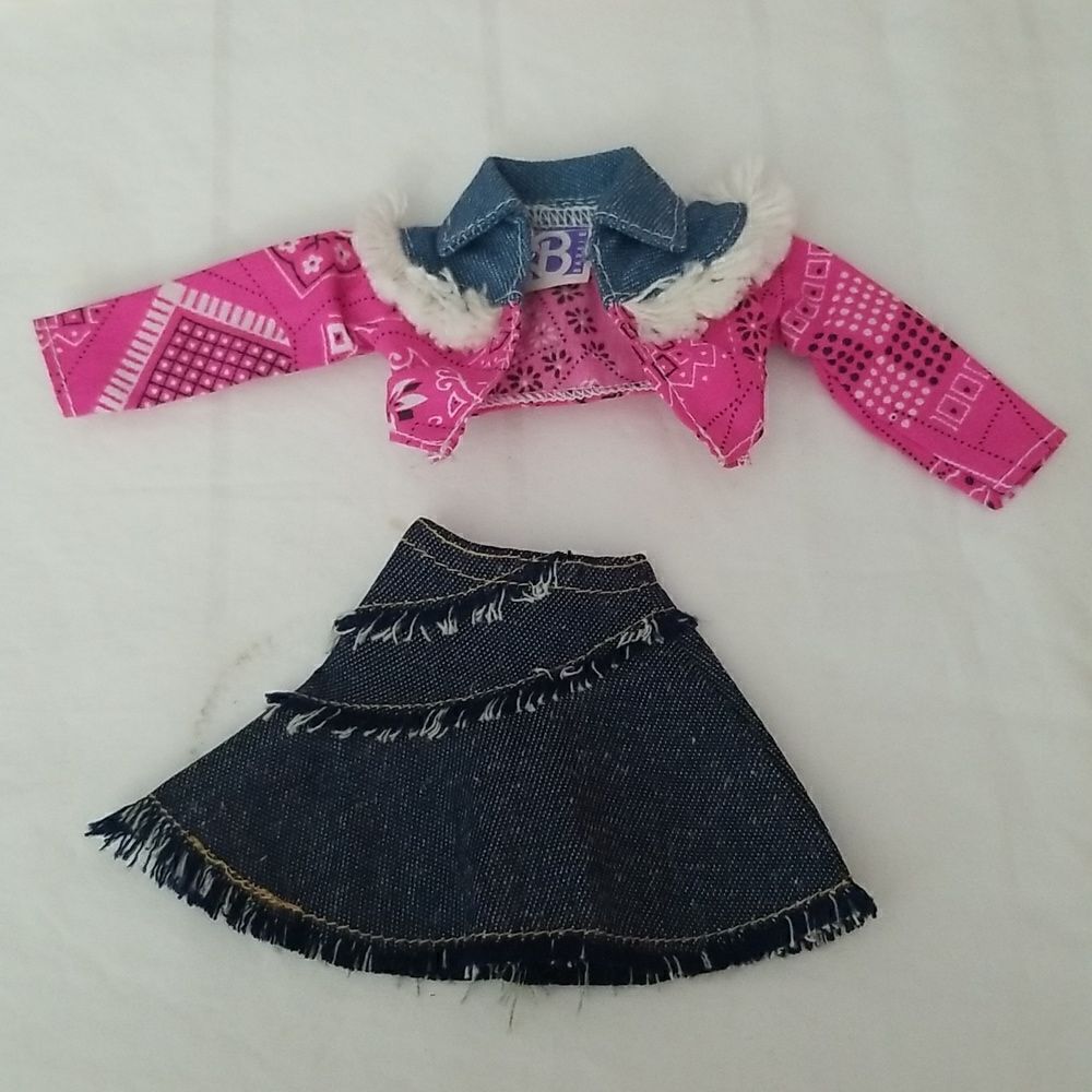 Barbie Bandana denim jacket with skirt
